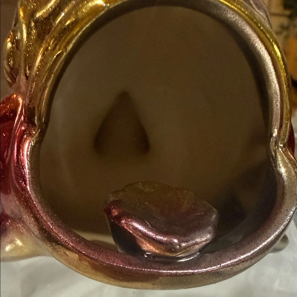 Vibrant Pink and Gold Fish Decor